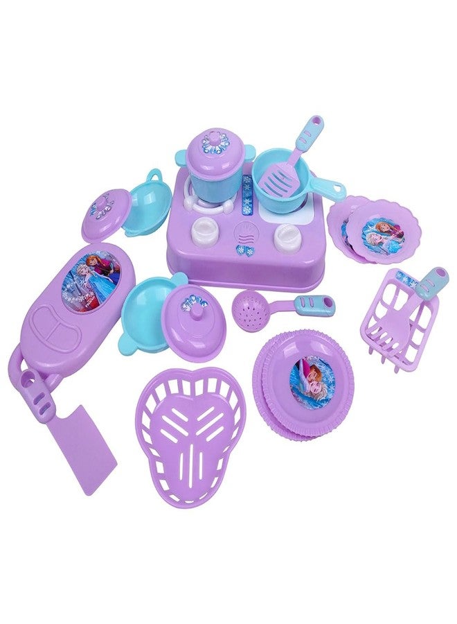 Kriiddaank Frozen Little Chef Kitchen Set - Pretend & Play Cooking & Baking Playset for Kids & Toddlers | Pretend Play Kitchen Set | Cooking & Baking Fun for Kids - Image 2